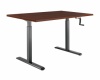 2-Stage Manual Sit-Stand Desk 120x75 black frame + Walnut